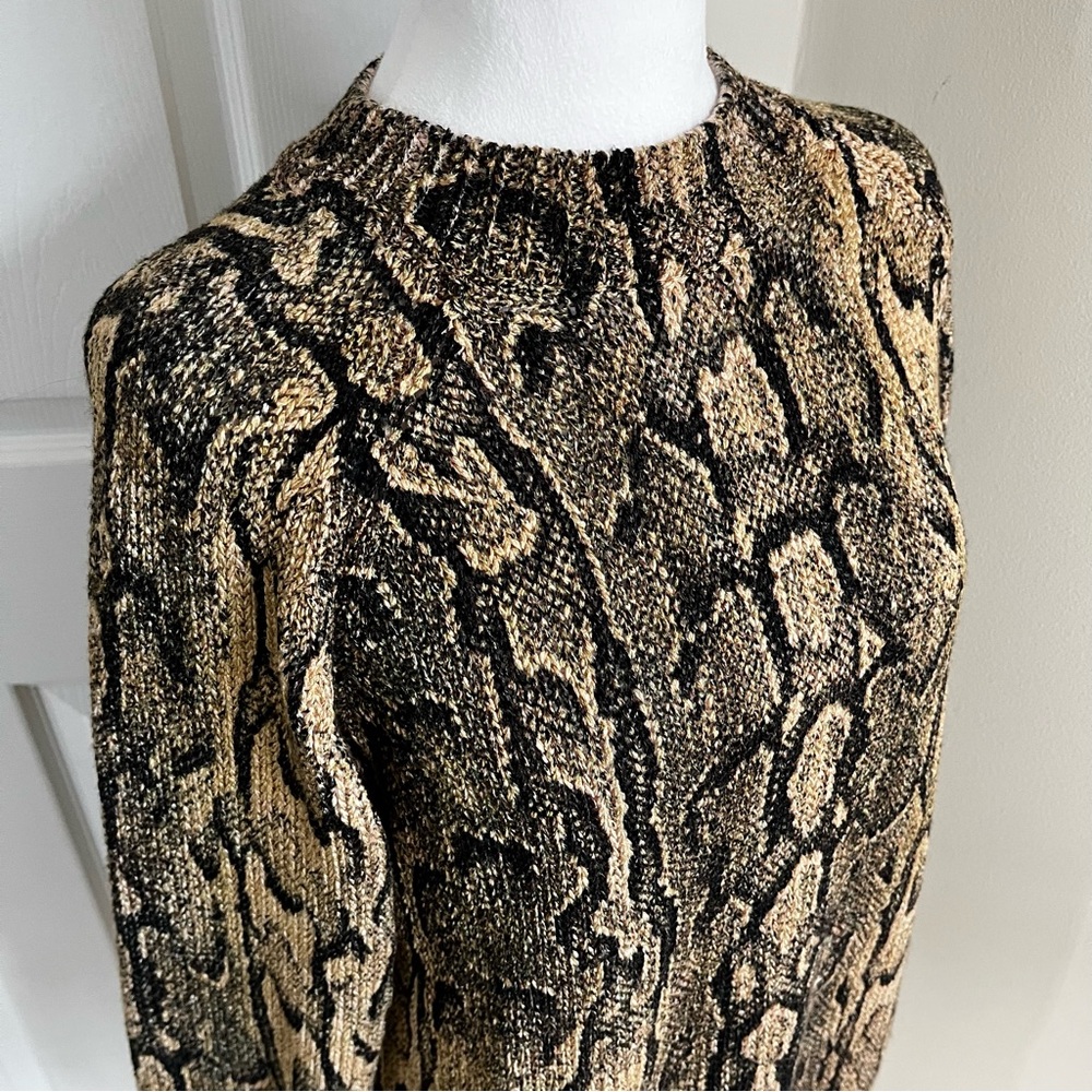 Dries Van Noten Python Snake Print Tanna Cotton K… - image 4